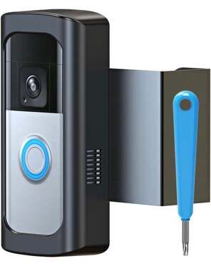 Adrinfly Anti-Theft No-Drill Metal Doorbell Mount for Ring and Blink Cameras‎